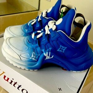 Louis Vuitton , sneaker , blue and white , brand new